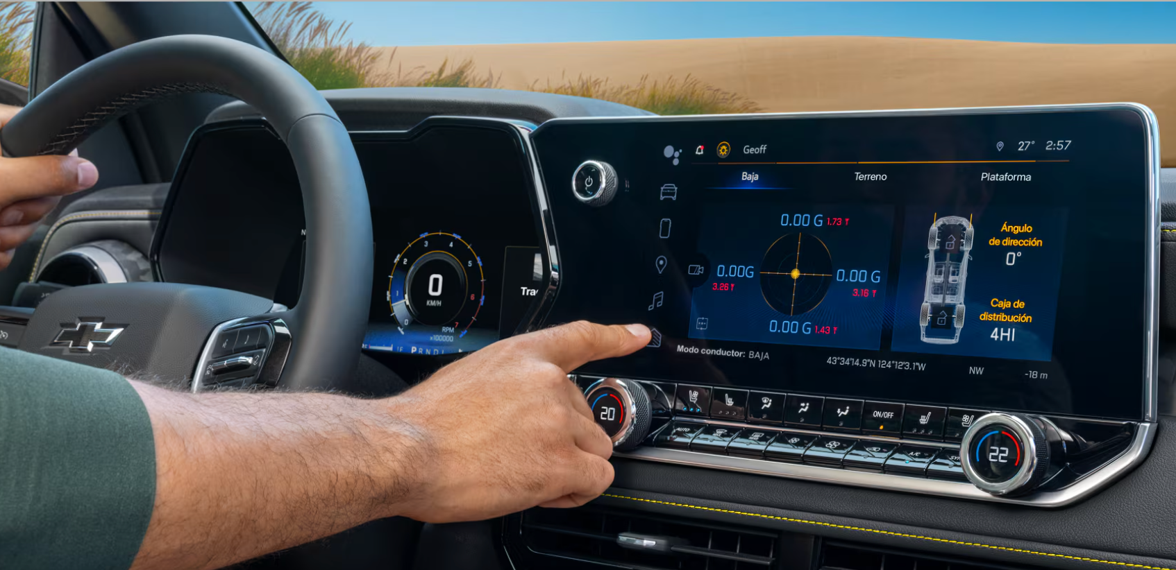 Touchscreen of 2026 Chevrolet Colorado for sale near Fort Worth, TX